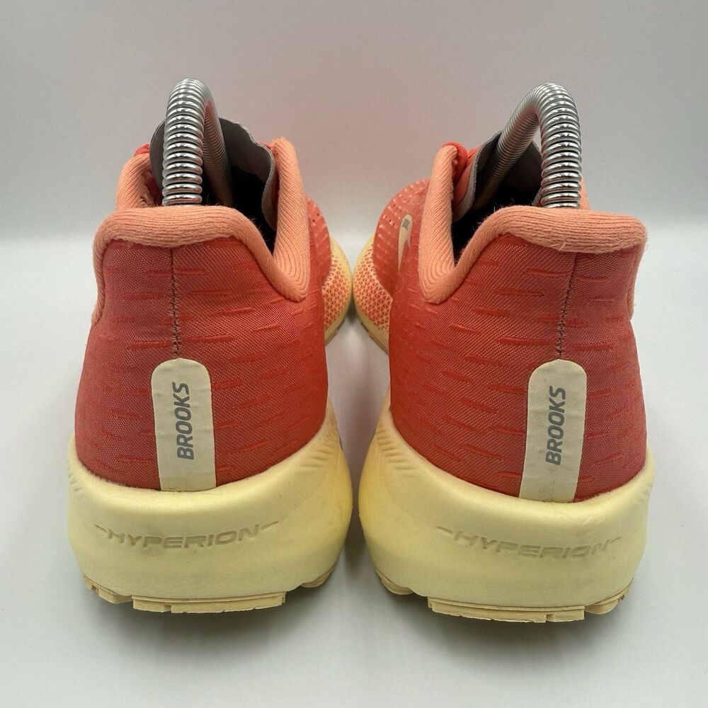 Brooks Hyperion Orange Yellow Running Shoes Sneakers Womens Size 9.5 1203281B876 - Picture 5 of 10